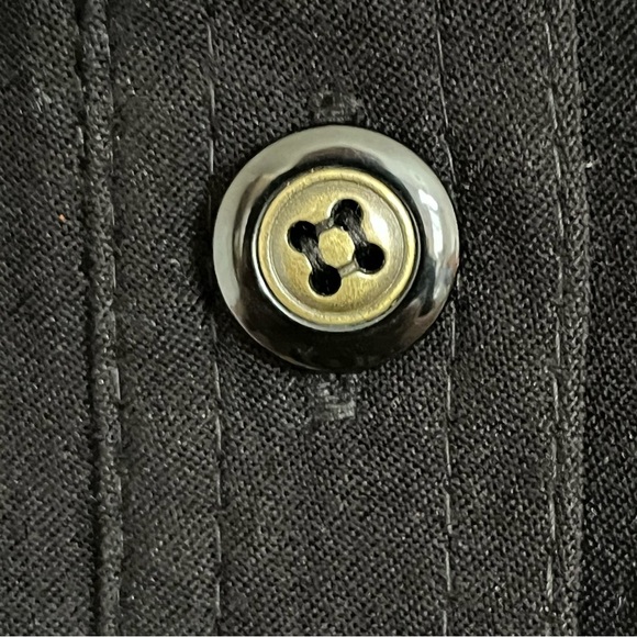 Women’s Talbots Long Sleeve Button Down Shirt In Black Size X - Picture 3 of 9